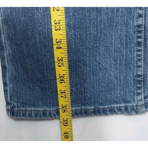 New Lee Riders Women's Bootcut Jeans Sz 14P Denim Blue Mid Rise Stonewashed - Picture 3 of 9